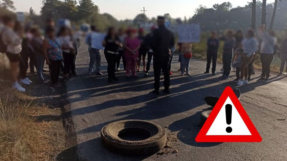 Bloquean carretera hacia Pancho Pozas en Altotonga; esto se sabe