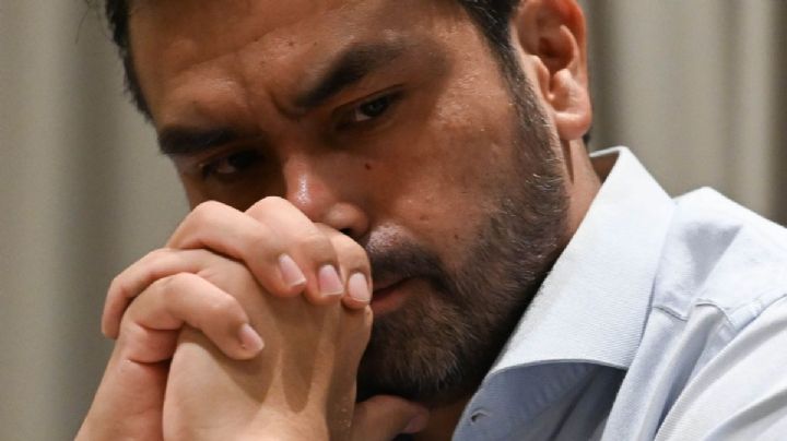 Máynez evita hablar sobre la caída del templete en el mitin de Monterrey