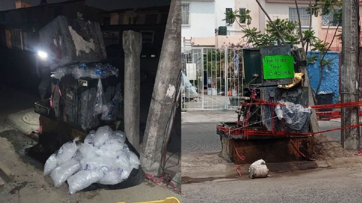 Con hielo, enfrían transformador para evitar apagones en fraccionamiento de Veracruz