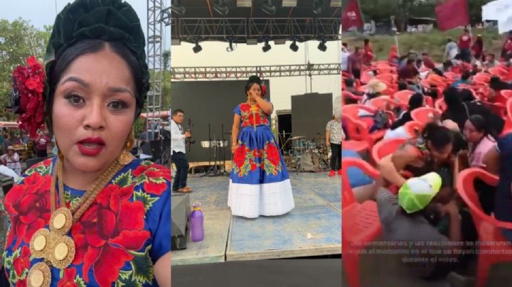 Cierre de campaña violento en Oaxaca, balacera deja un herido y pánico | VIDEO