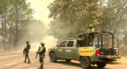 Suspenden clases en Tejupilco por incendio forestal; cierran carretera Toluca-Tejupilco