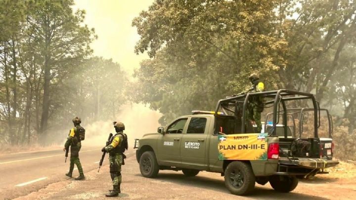 Suspenden clases en Tejupilco por incendio forestal; cierran carretera Toluca-Tejupilco