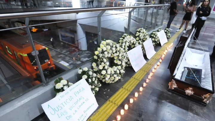 El ataúd de la estación Mixcoac de la Línea 12 del Metro CDMX y el mensaje para usuarios