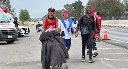 “Han de pensar que estoy muerto”: caravana migrante llega al Edomex