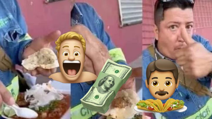 Tras comer tacos de birria, empleados de la CFE reciben cuenta de casi 2,000 pesos