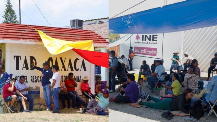 CNTE de Oaxaca arrecia amenazas contra INE, bloquea Junta Local