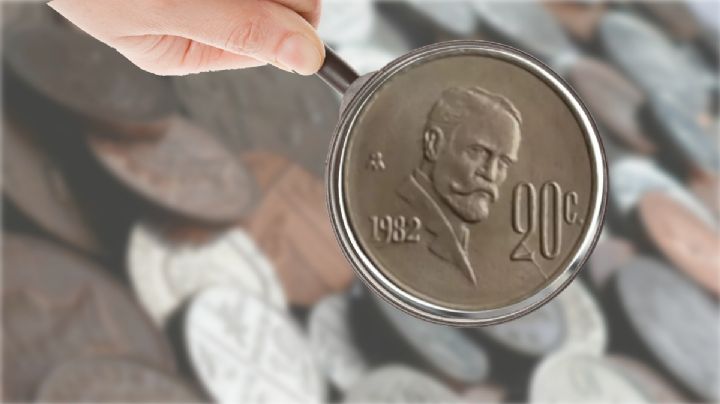 Así es la moneda de 20 centavos que por este "rasguño" vale casi 500,000 pesos
