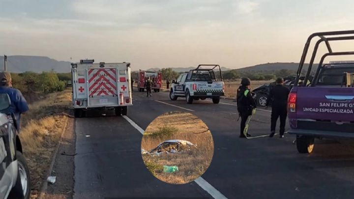 Choque en la San Felipe-Silao; mueren 7 miembros de una familia