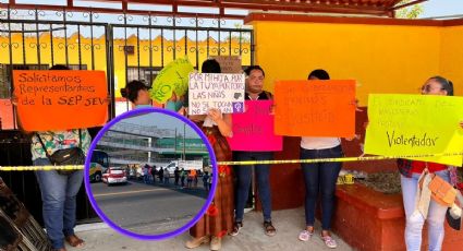 Protestan por liberación de maestro señalado por acoso de alumnas en Cosoleacaque