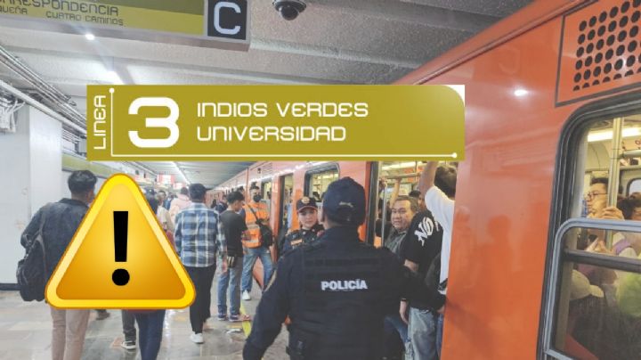 METRO CDMX: Línea 3 reporta retrasos de más de 10 minutos en estas estaciones este lunes 6 de abril