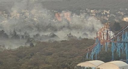 Controlan incendio en Bosque de Tlalpan, muy cerca de Six Flags