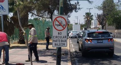 Esto cuesta la multa por no respetar la nueva señalética en el Malecón