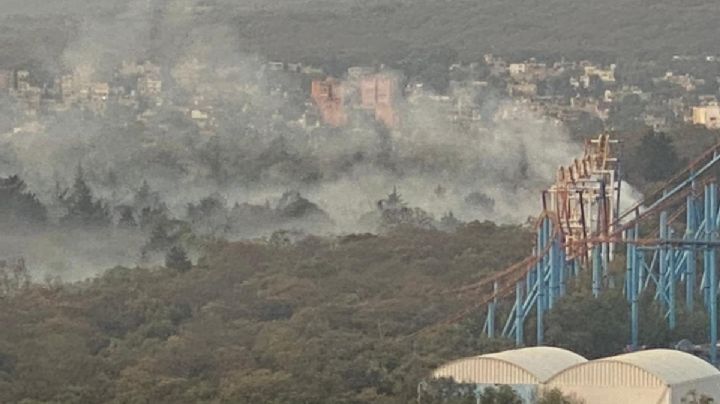 Controlan incendio en Bosque de Tlalpan, muy cerca de Six Flags