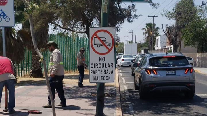 Esto cuesta la multa por no respetar la nueva señalética en el Malecón
