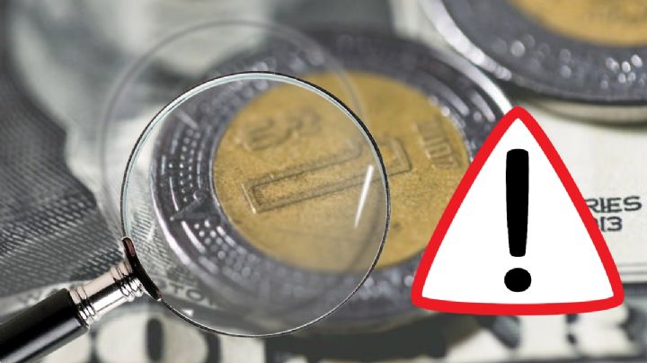 Así es la moneda de 1 peso que tiene un extraño "dedazo"; se vende en 5,000,000 de pesos