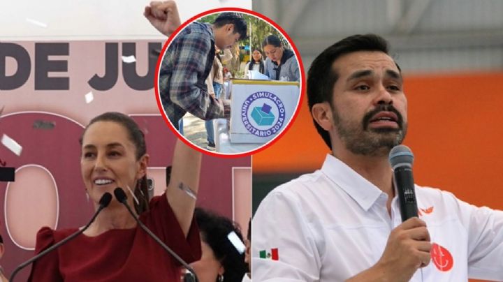 Sheinbaum y Máynez, los candidatos preferidos tras Simulacro Universitario 2024