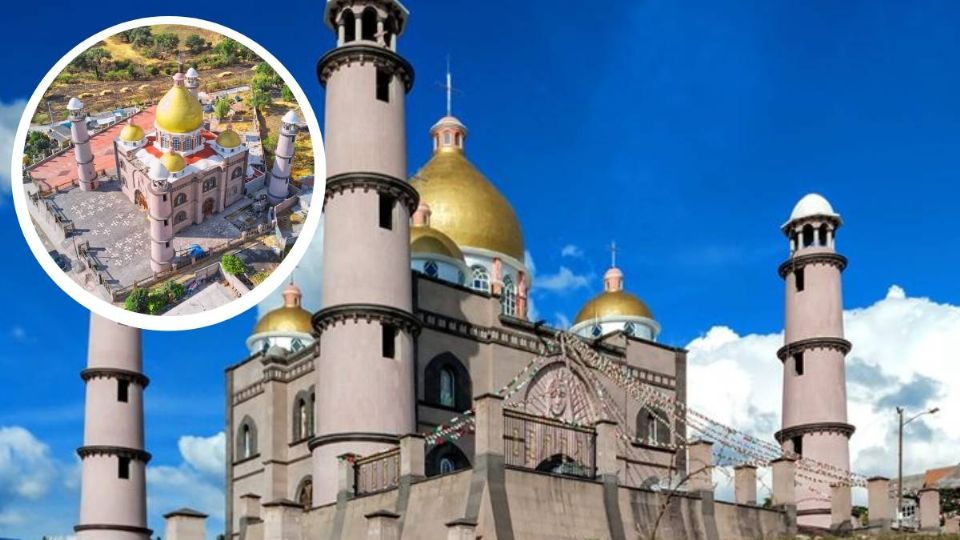 El Templo de las Cruces es conocido como 'el Taj Mahal de Guanajuato' por su peculiar arquitectura