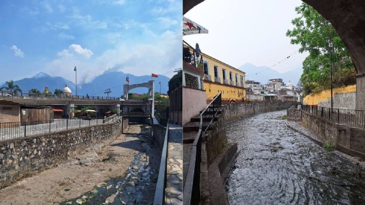 Tras lluvias, vuelve a correr el agua en el Paseo del Río de Orizaba