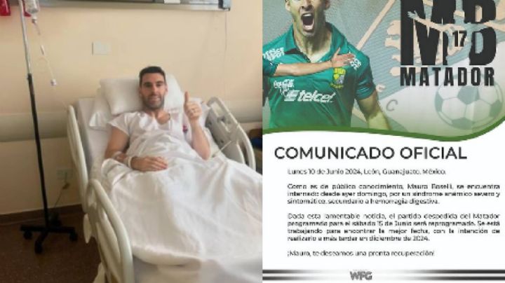 Hospitalizan a Boselli; suspende despedida