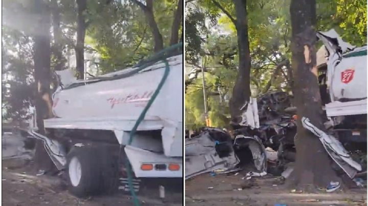 Pipa accidentada provoca caos vial en Tlalpan; hay 2 muertos y 1 herido | VIDEO