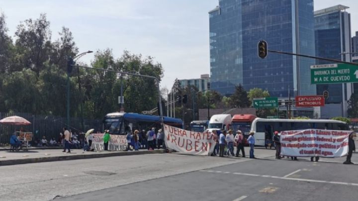 Los bloqueos que colapsaron Insurgentes sur
