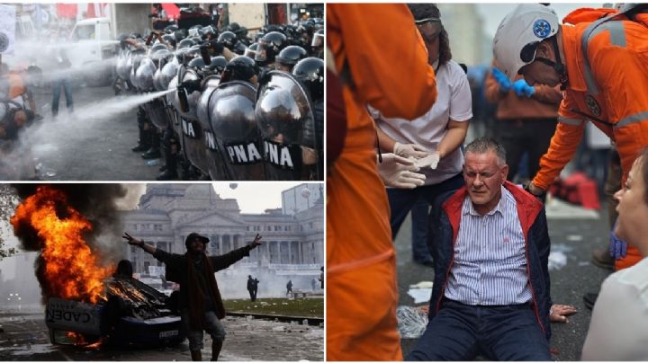 Disturbios y violencia en Argentina por discusión de Ley Bases