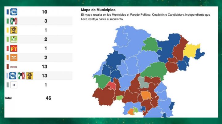 ¿Cómo quedó el mapa electoral en Guanajuato?