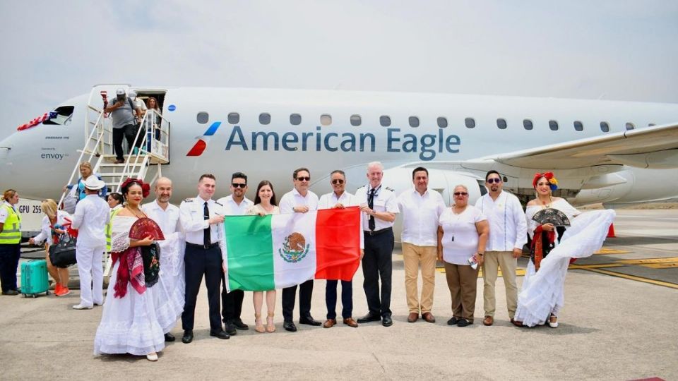 Llegó el primer vuelo de American Eagel