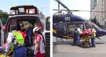 CDMX: Caos vial por rescate de una persona electrocutada en helicóptero "Cóndor"