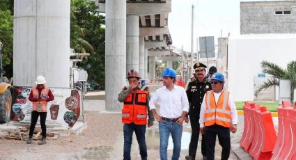 A buen ritmo avanza la construcción del viaducto elevado de Progreso