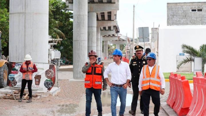 A buen ritmo avanza la construcción del viaducto elevado de Progreso