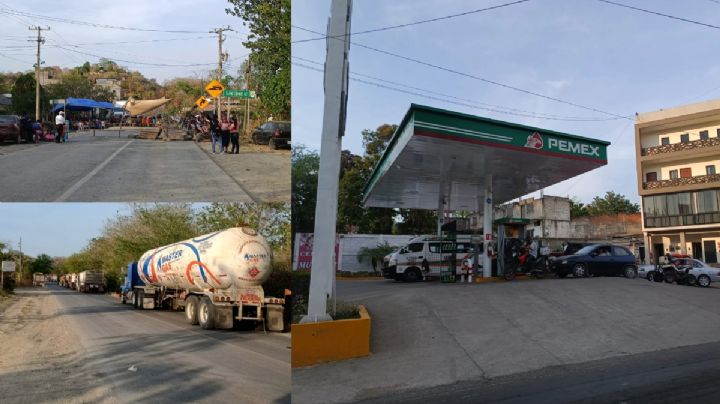 Escasea gasolina en Huejutla, conductores realizan compra masiva