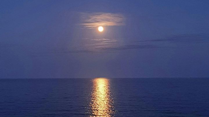 Esto le pasará al mar con la llegada de la Luna de Fresa 2024
