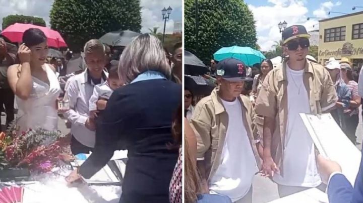 Se casan 10 parejas de comunidad LGBTTIQ+ en el Arco de la Calzada