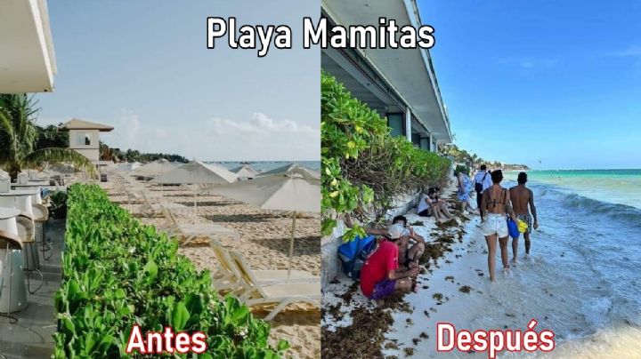 Playa del Carmen: ¿Qué está pasando? Mar se “traga” playa; culpan a inmobiliarias y hoteles | VIDEO