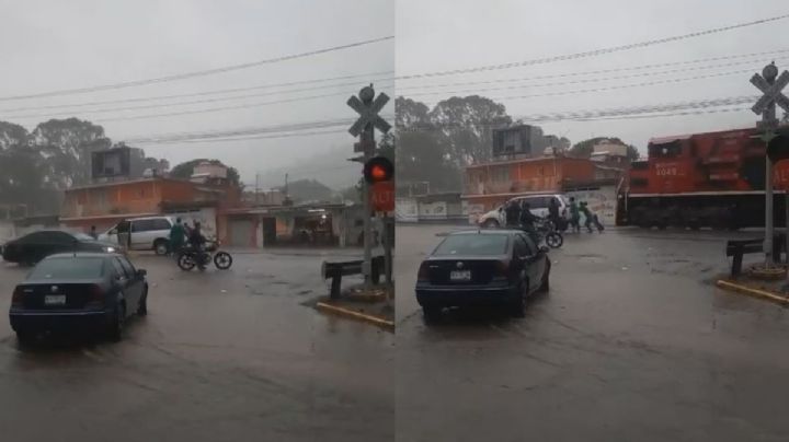Hombres salvan a conductor de camioneta de ser arrollado por tren en Mendoza