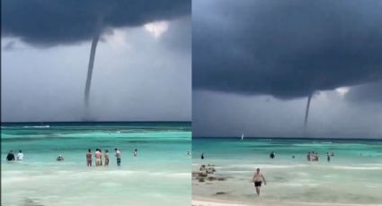 Tulum: ¿Qué es una tromba marina que se vio en Quintana Roo? | VIDEO