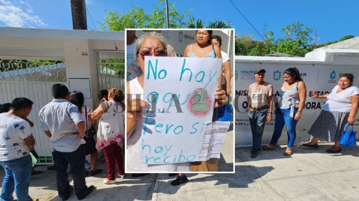 En Papantla, pobladores denuncian falta de agua pero CAEV les sigue cobrando