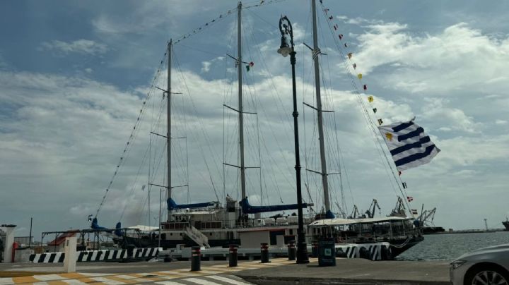 Velero de armada de Uruguay podrá visitarse en malecón de Veracruz