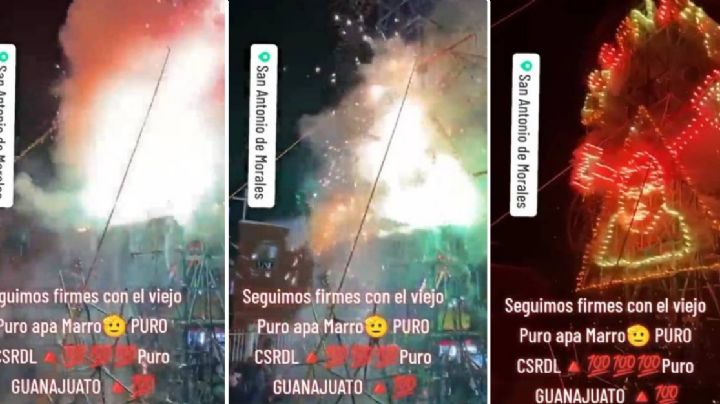Festejan al "Marro" en su tierra con pirotecnia y baile