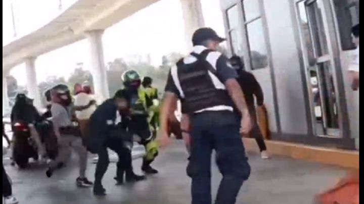 Motociclistas arman zafarrancho en autopista México-Cuernavaca para no pagar caseta de Tlalpan