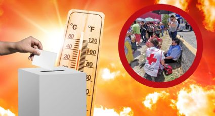 Ciudadano sufre golpe de calor en fila de casilla para votar en Pachuca