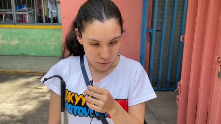 "Fue desagradable, no había plantillas para discapacidad visual"