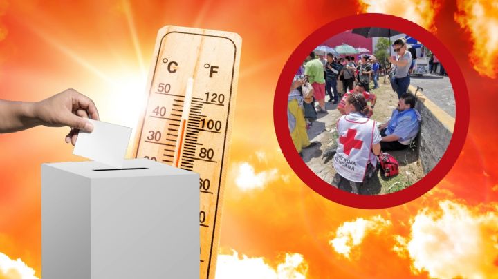 Ciudadano sufre golpe de calor en fila de casilla para votar en Pachuca