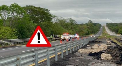 Hombre queda irreconocible tras ser atropellado en autopista La Tinaja - Cosoleacaque