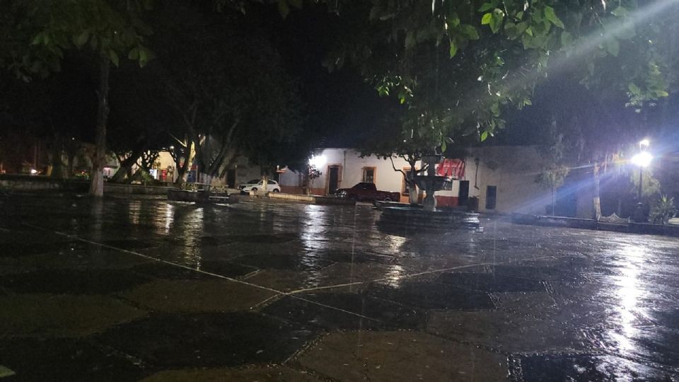 La fuerte lluvia en El Capulín, comuidad de San José Iturbide,