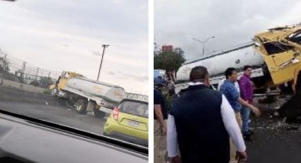 Ecatepec: Choque de pipa colapsa tráfico en Avenida Central; es el segundo en la semana