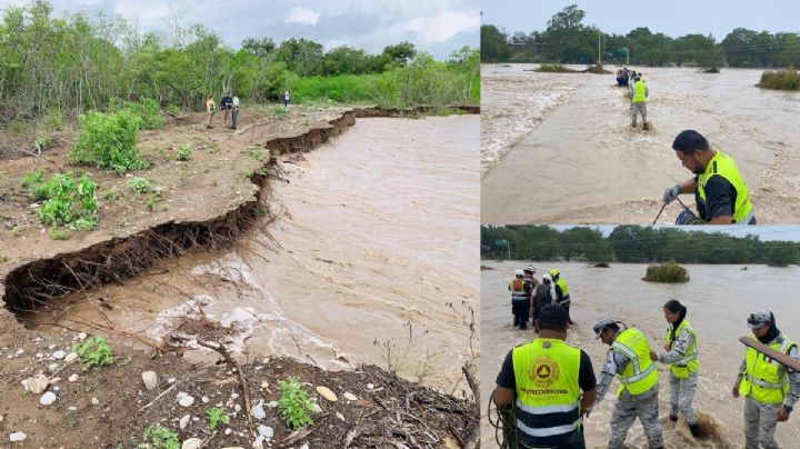 Tamaulipas “inundada”: Comunidades quedan incomunicadas y se desbordan ríos