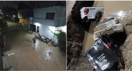 Lluvia arrastra carros y personas en Tuxtla Gutiérrez | VIDEO