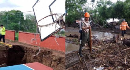 Afectaciones en más de 10 municipios de Veracruz por lluvias del fin de semana